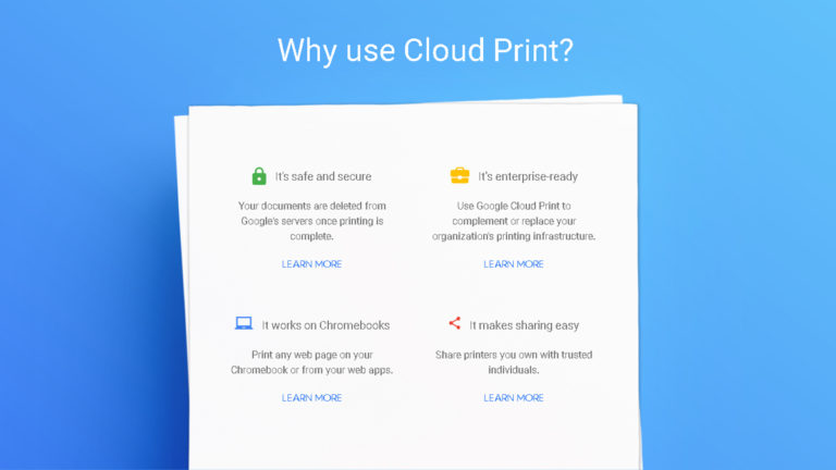 Google Kills Cloud Print, Which Has Been in Beta for over a Decade