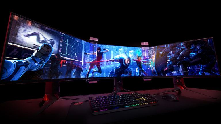 ASUS Wants to Eliminate Distracting Borders in Multi-Monitor Setups with Its ROG Bezel-Free Kit