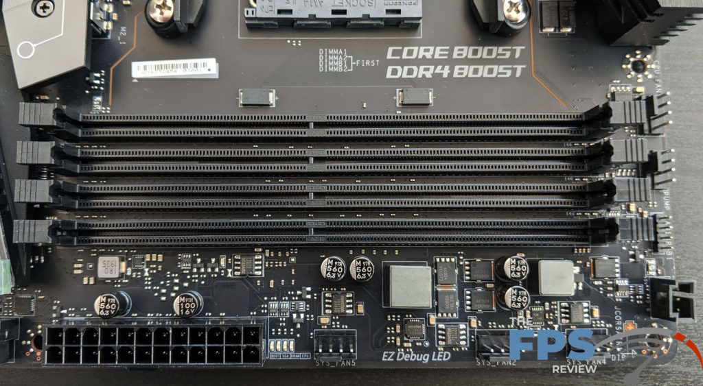 MSI MEG X570 Unify Motherboard RAM slots