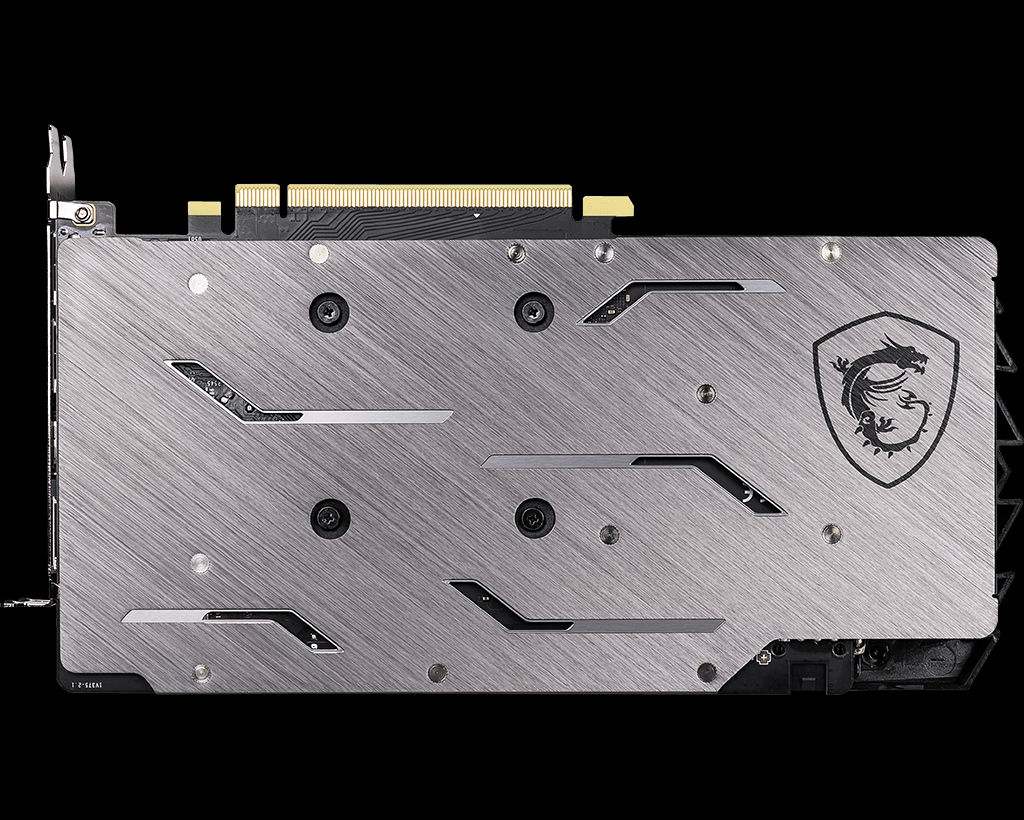 MSI GeForce GTX 1660 SUPER GAMING X Video Card Backplate