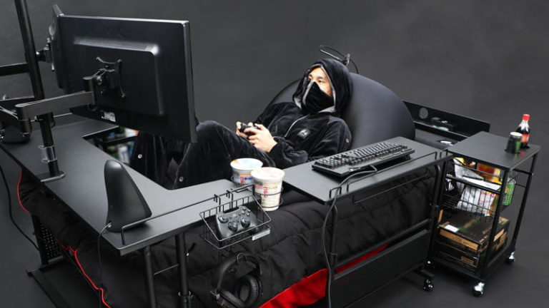 Gaming Beds Are Official: Bauhutte’s Furniture Line Lets Gamers Turn Beds Into Battlestations