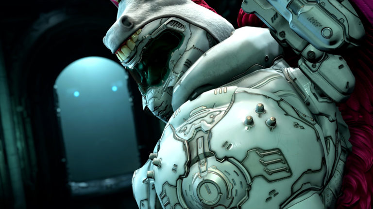 DOOM Eternal Will Let Twitch Members Dress the DOOM Slayer Up As a White and Pink Unicorn