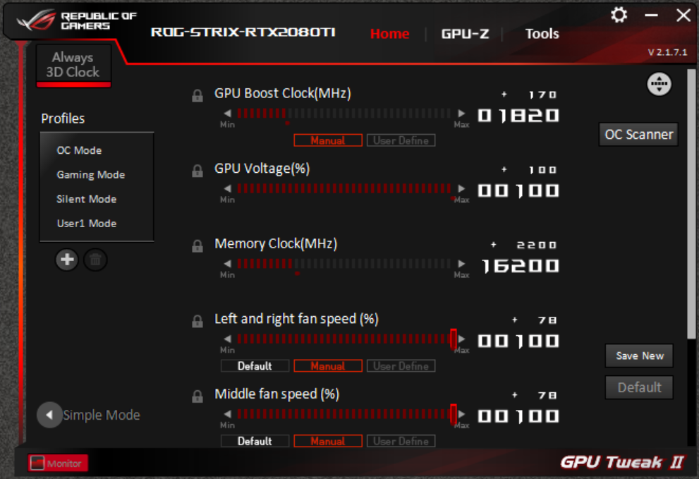 ASUS GPU Tweak II