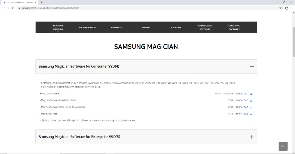 Samsung Magician