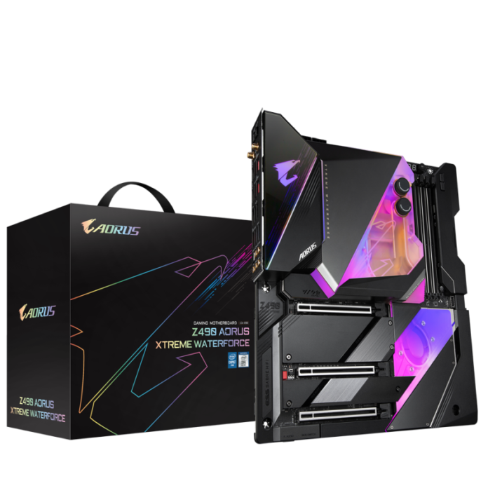 AORUS Releases Z490 XTREME WATERFORCE Motherboard With 16 Phases aorus-releases-z490-xtreme-waterforce-motherboard-with-16-phases