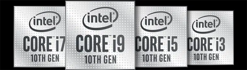 Intel 10th Gen CPU Product Stack Banner