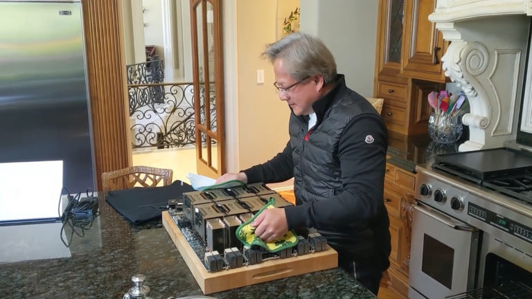 What’s Jensen Been Cooking? NVIDIA Uploads Video of CEO Teasing a Gigantic GPU In His Kitchen