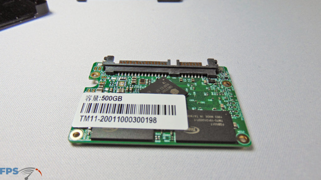 TeamGroup T-Force Vulcan 500GB SSD circuit board taken out