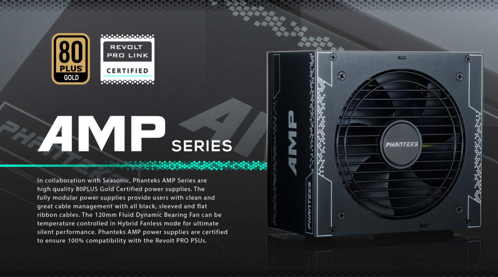 Phantek AMP 750 power supply series product brief