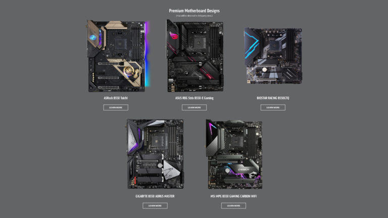 AMD B550 Motherboards Are Up for Preorder