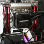 Enermax LIQTECH II 360mm AIO Cooler water block installed on The FPS Review test rig