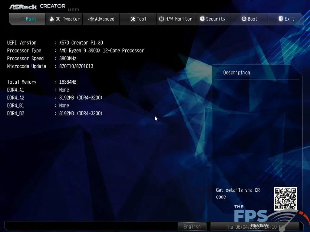 ASRock X570 Creator Motherboard BIOS