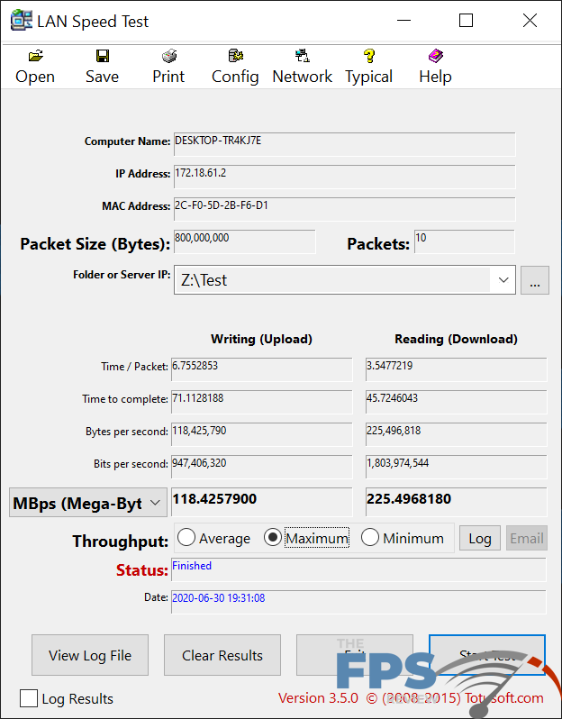 MSI MPG Z490 Gaming Carbon WiFi Motherboard LAN Testing