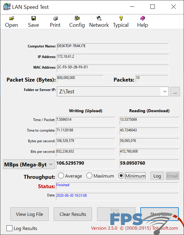 MSI MPG Z490 Gaming Carbon WiFi Motherboard LAN Testing