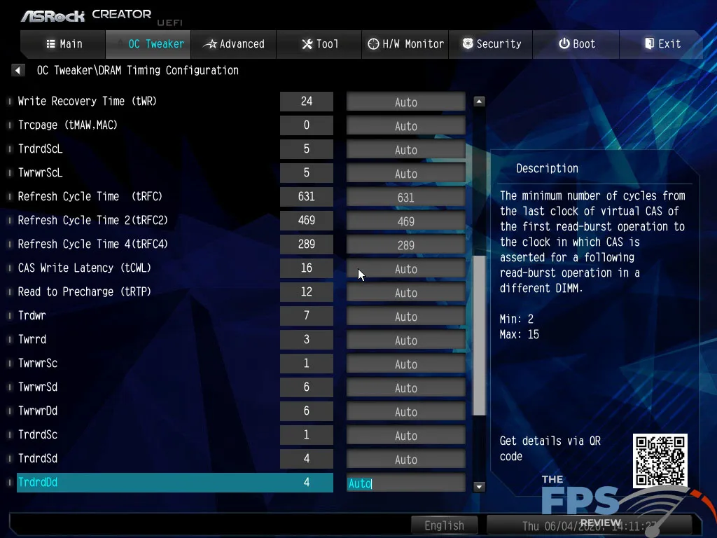 ASRock X570 Creator Motherboard BIOS OC Tweaker