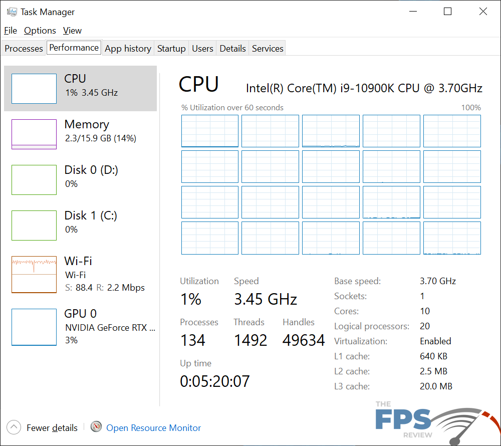 MSI MPG Z490 Gaming Carbon WiFi Motherboard CPU Testing