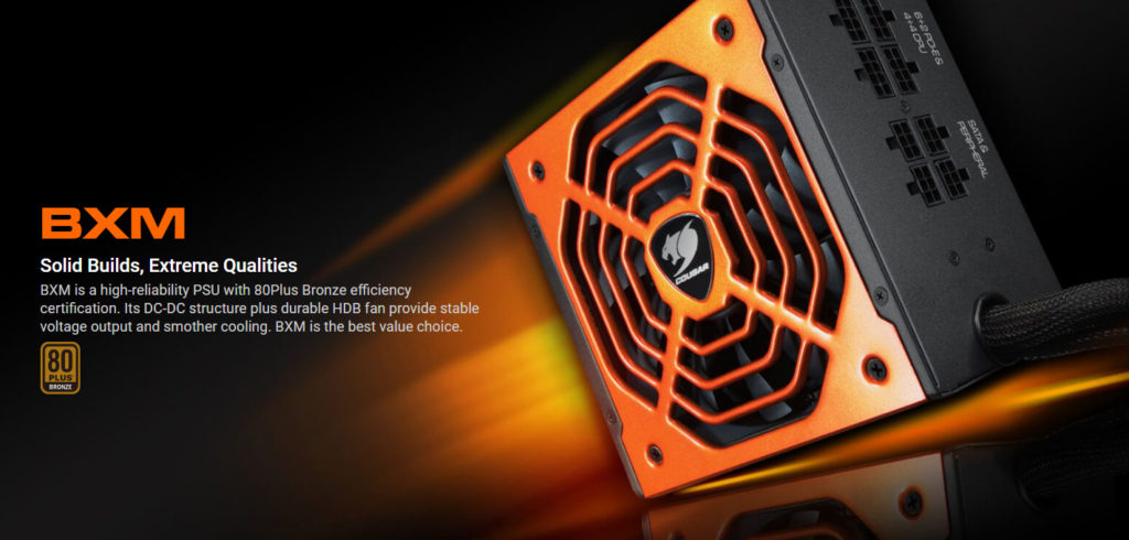 Cougar BXM 700 700W Power Supply Marketing Picture