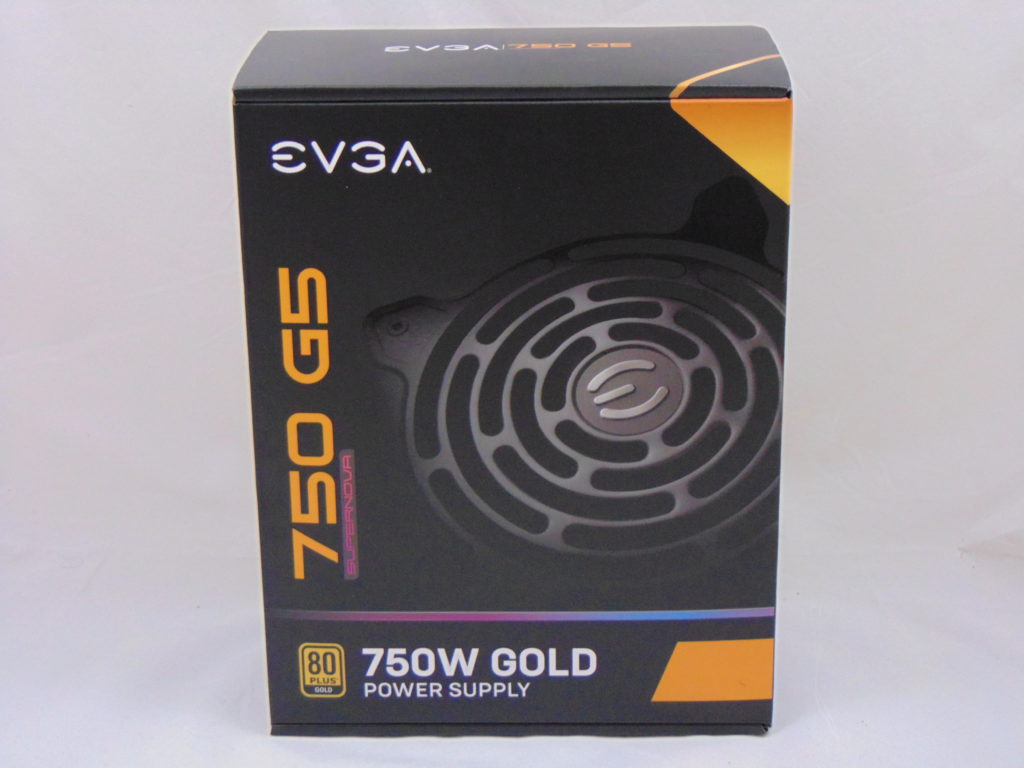 EVGA SuperNOVA 750 G5 750W Power Supply Front of Box