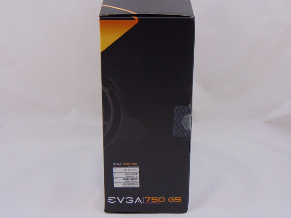 EVGA SuperNOVA 750 G5 750W Power Supply Side of Box