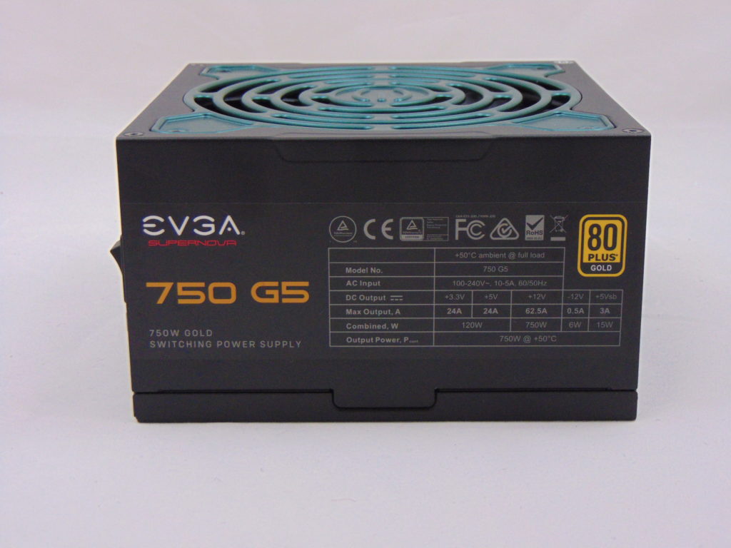 EVGA SuperNOVA 750 G5 750W Power Supply Label