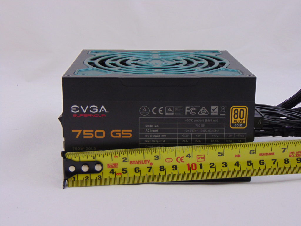 EVGA SuperNOVA 750 G5 750W Power Supply Measuring Size
