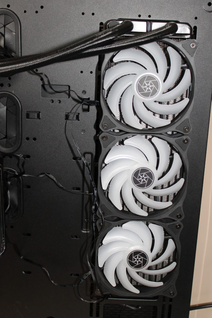 SilverStone PF360-ARGB AIO Cooler Fans Installed