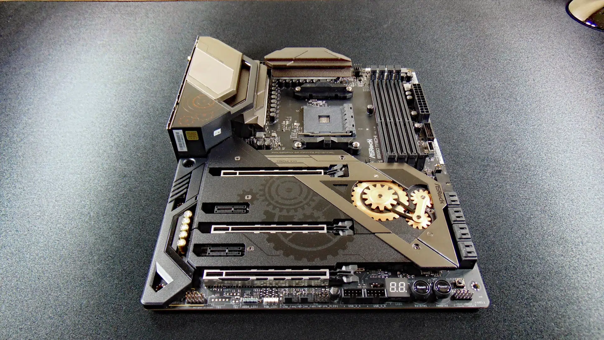 ASRock B550 Taichi Motherboard On Table