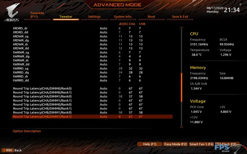 GIGABYTE Z490 Aorus Master Motherboard BIOS