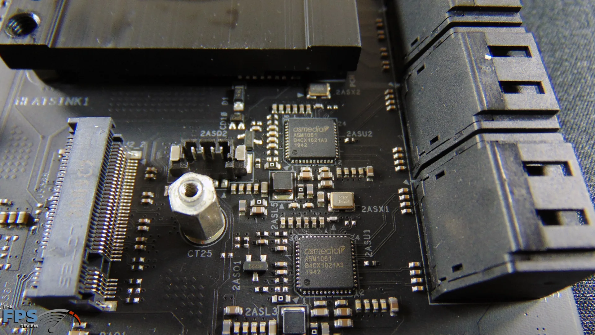 ASRock B550 Taichi Motherboard Asmedia Upclose