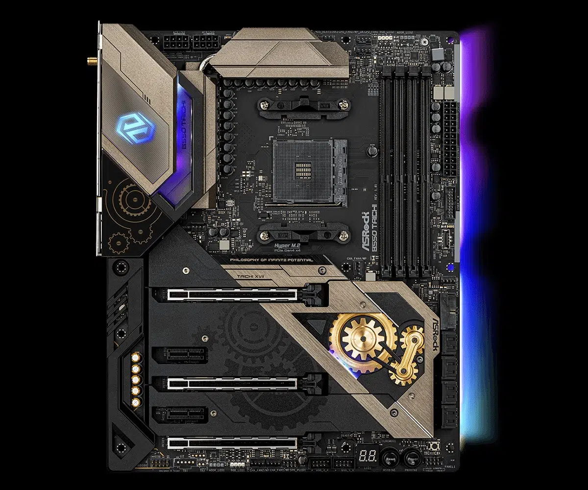 ASRock B550 Taichi Motherboard Press Picture RGB Front