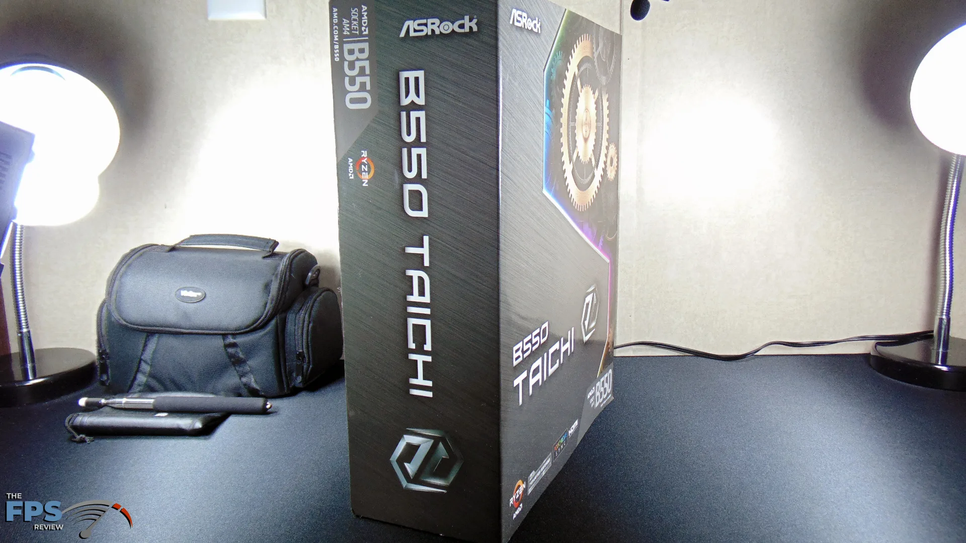 ASRock B550 Taichi Motherboard Side of Box