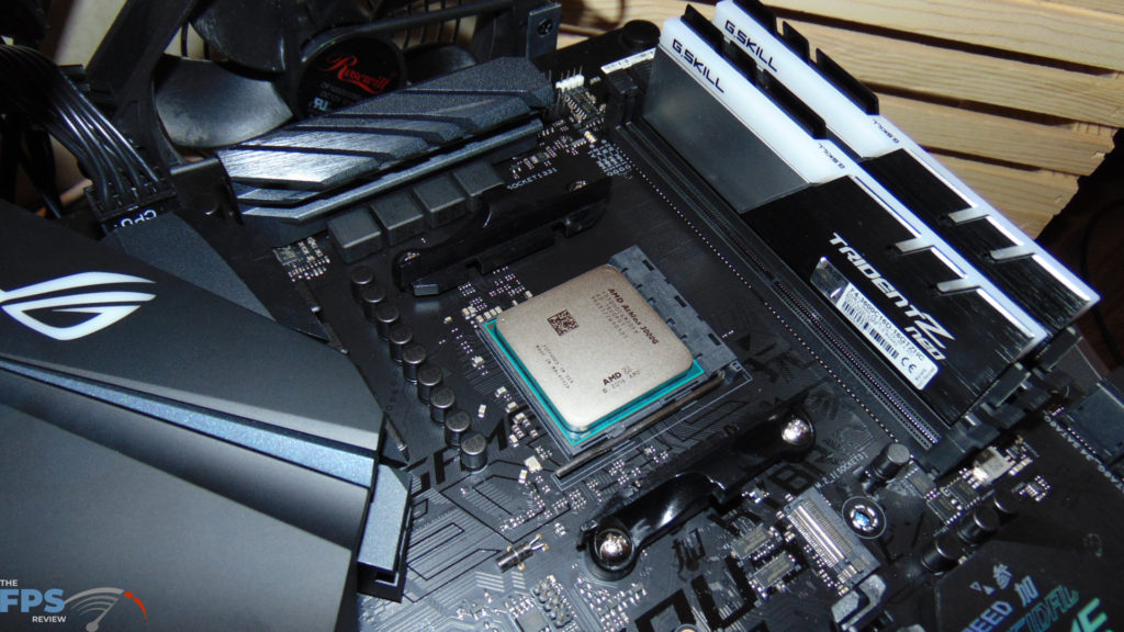 AMD Athlon 3000G installed in AM4 socket