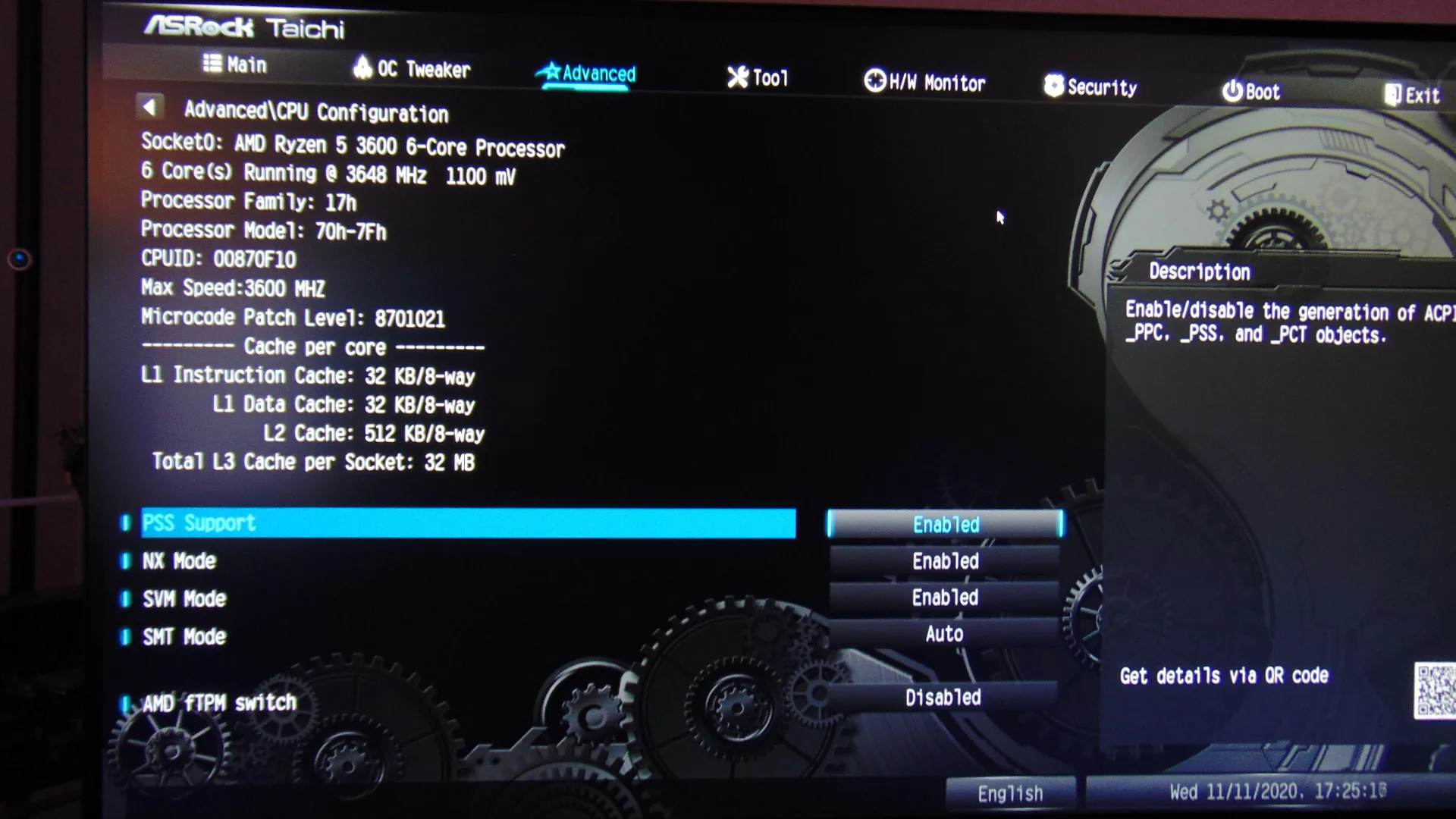 ASRock B550 Taichi Motherboard BIOS