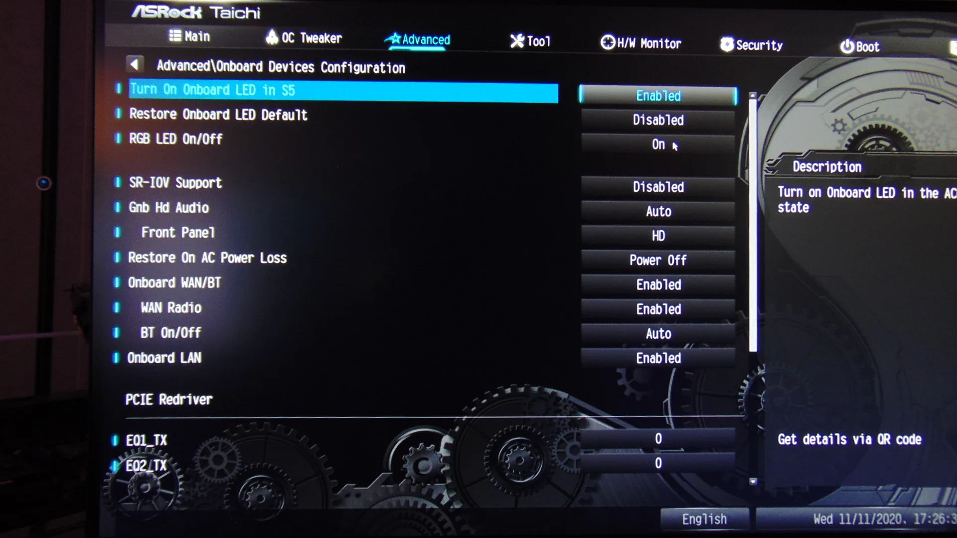 ASRock B550 Taichi Motherboard BIOS