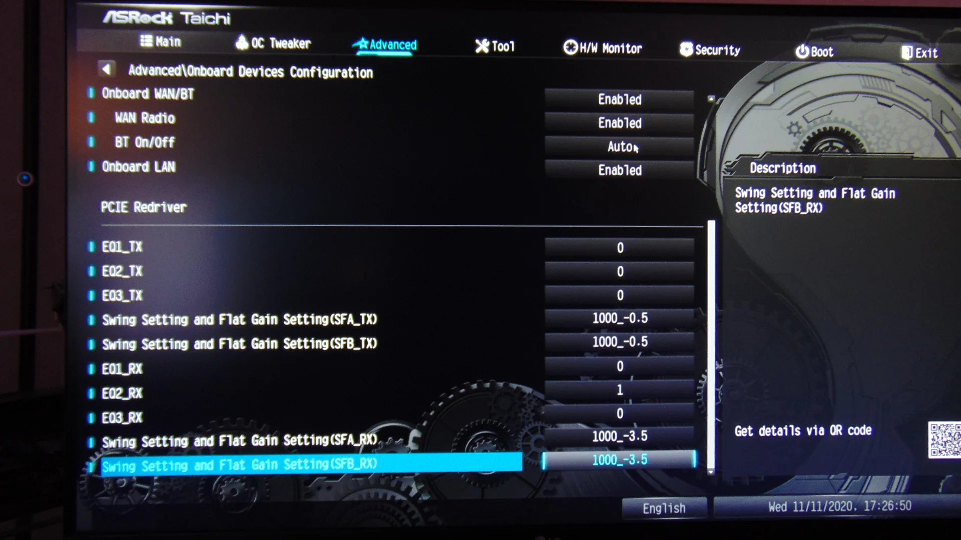 ASRock B550 Taichi Motherboard BIOS