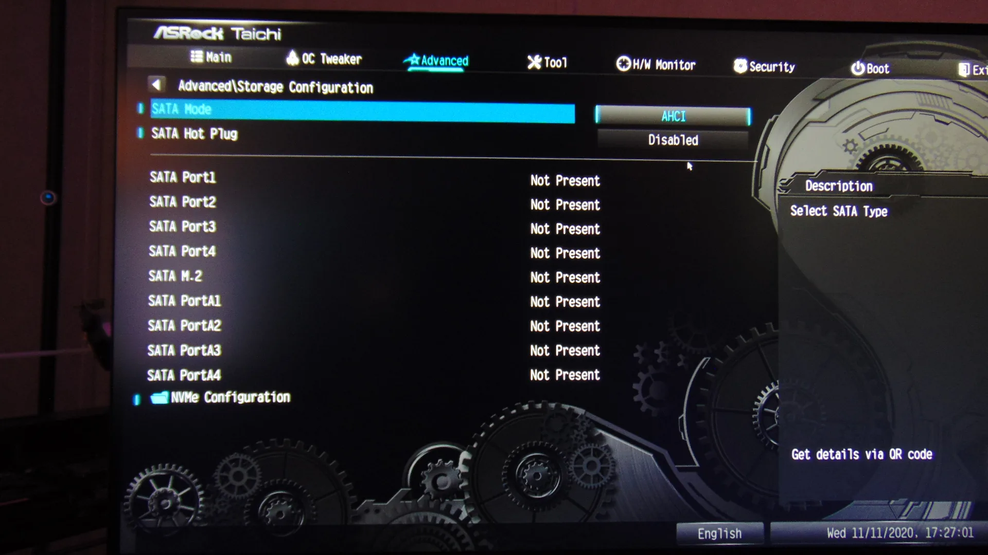 ASRock B550 Taichi Motherboard BIOS