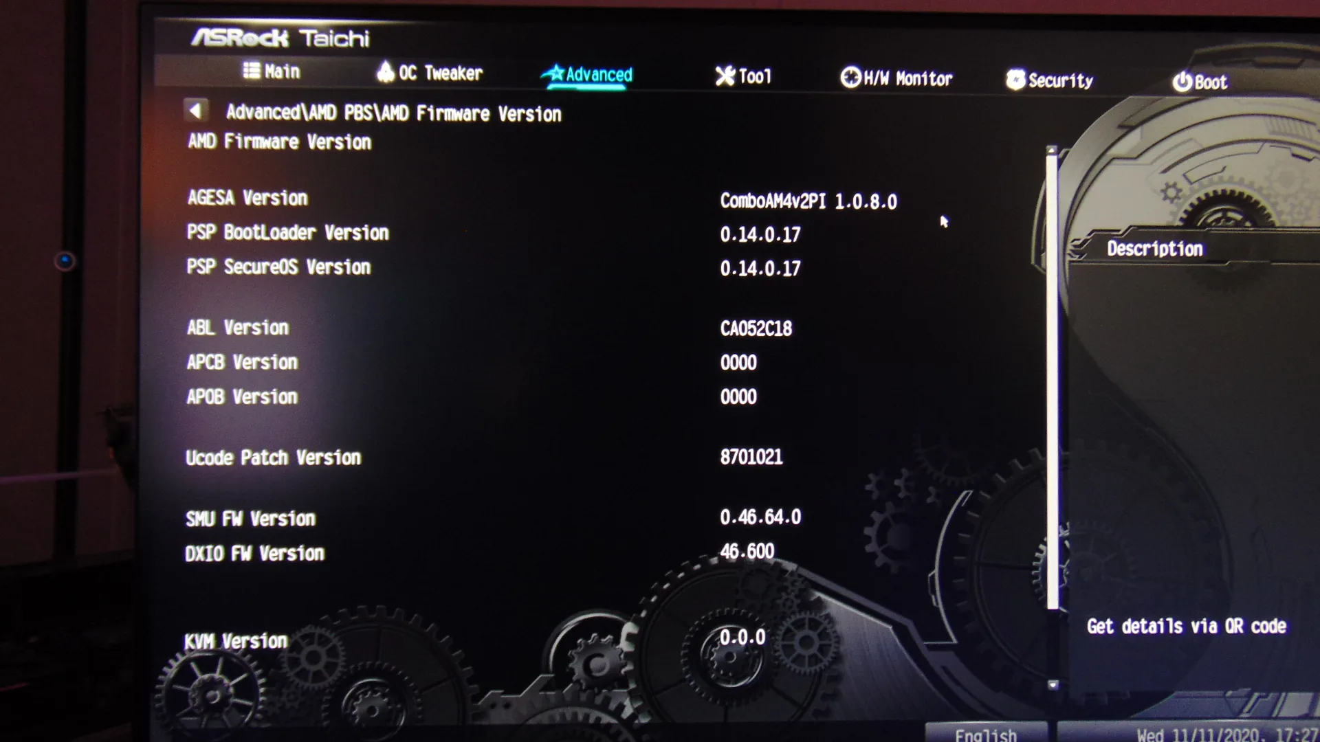 ASRock B550 Taichi Motherboard BIOS