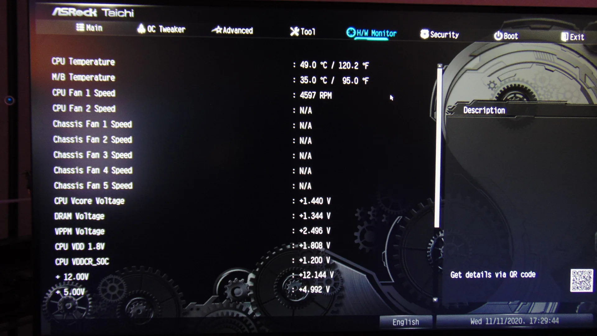 ASRock B550 Taichi Motherboard BIOS