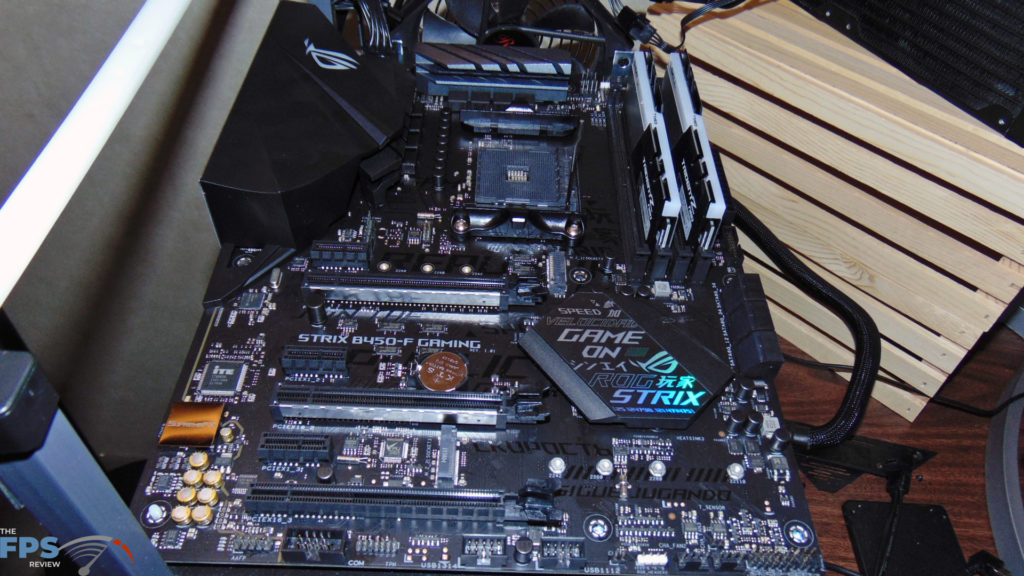 ASUS ROG STRIX B450-F Gaming Motherboard Installed