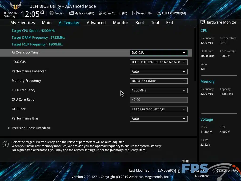 ASUS TUF GAMING X570 PLUS (WI-FI) Motherboard Review BIOS