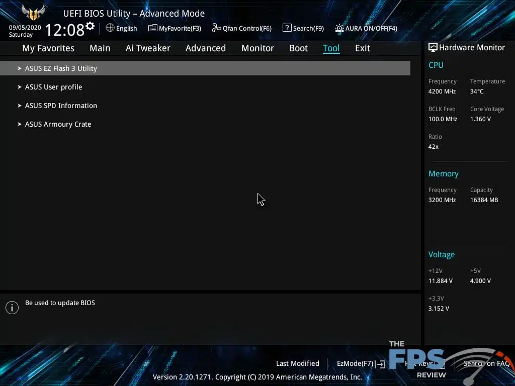 ASUS TUF GAMING X570 PLUS (WI-FI) Motherboard Review BIOS