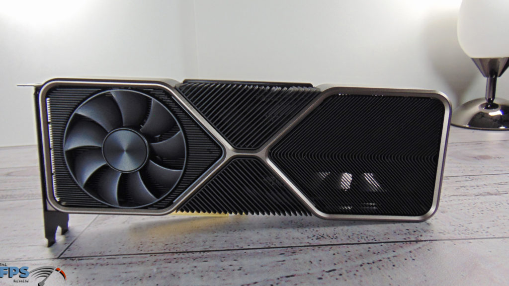 NVIDIA GeForce RTX 3080 Founders Edition card standing up