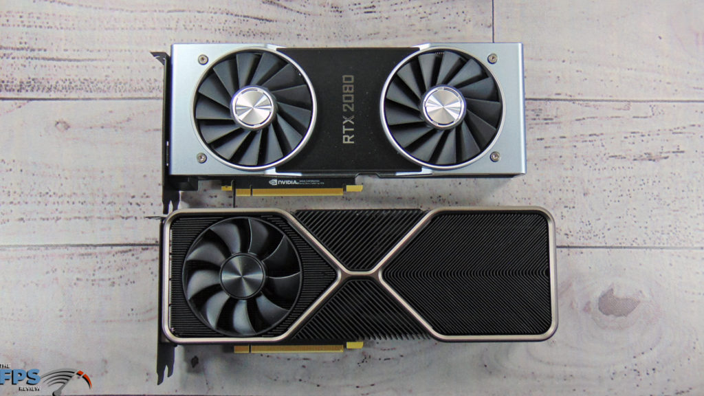 NVIDIA GeForce RTX 3080 Founders Edition side by side with RTX 2080