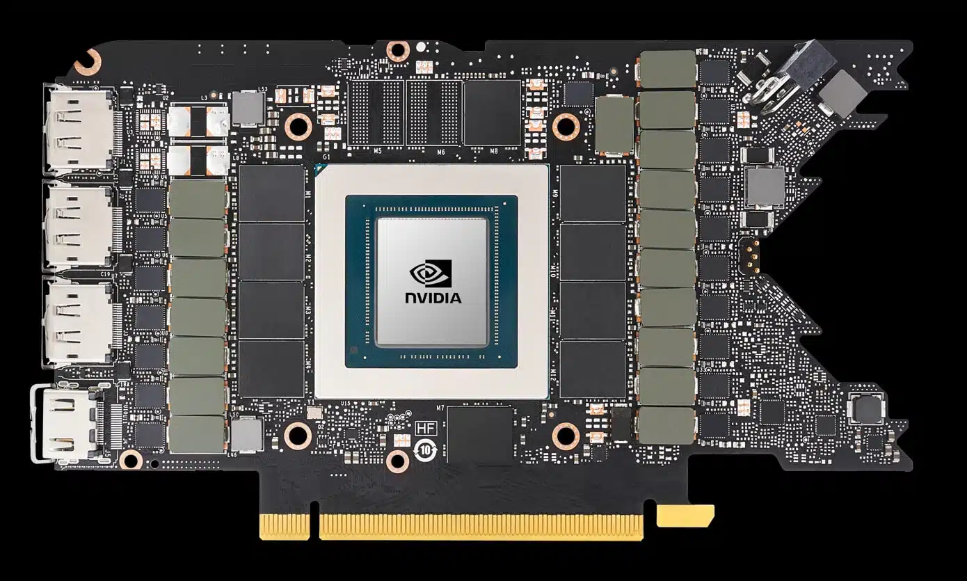 NVIDIA GeForce RTX 3080 Founders Edition Top Down of PCB