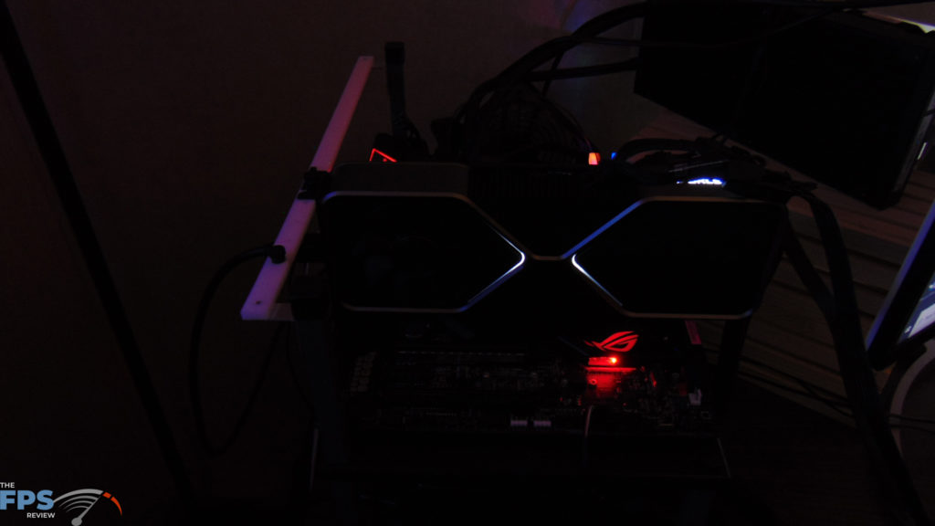 NVIDIA GeForce RTX 3080 Founders Edition in the dark
