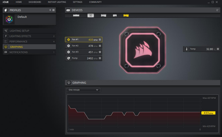 CORSAIR iCUE H100i ELITE CAPELLIX iCUE Software