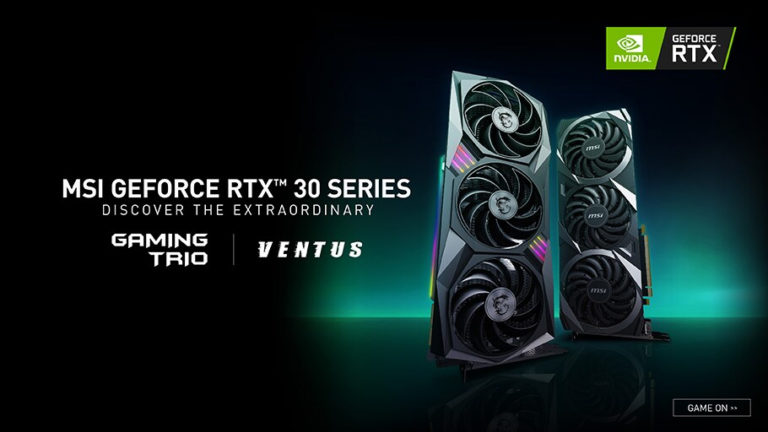 MSI Announces 14 Gaming Trio and Ventus GeForce RTX 30 Series GPUs