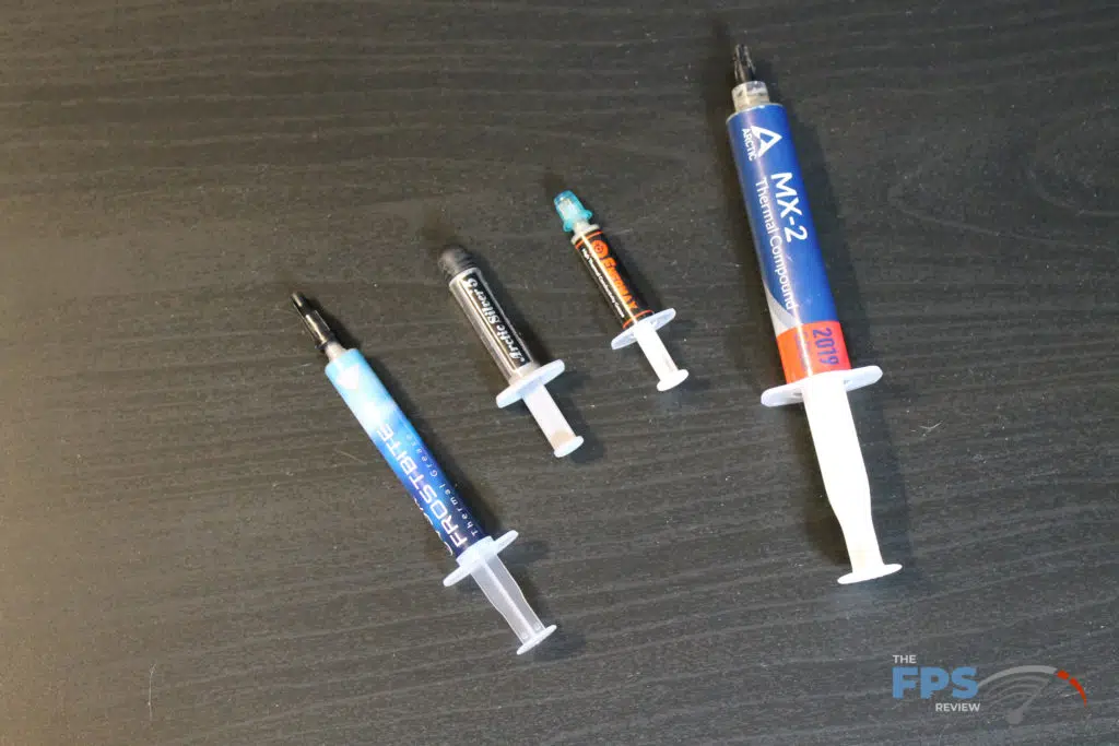 FPS Review Thermal Paste Lineup for EVGA Frostbite 2 Thermal Grease Review