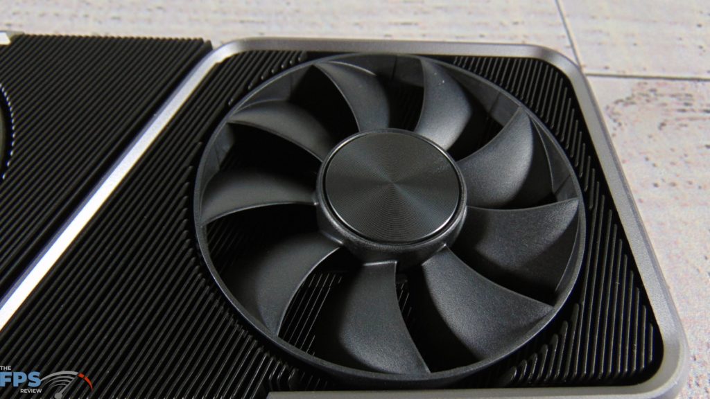NVIDIA GeForce RTX 3070 Founders Edition video card closeup of fan