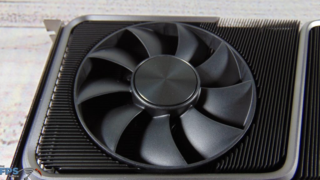 NVIDIA GeForce RTX 3070 Founders Edition video card closeup of fan